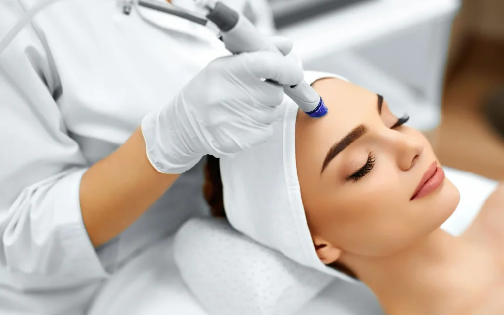 woman having non-surgical treatment