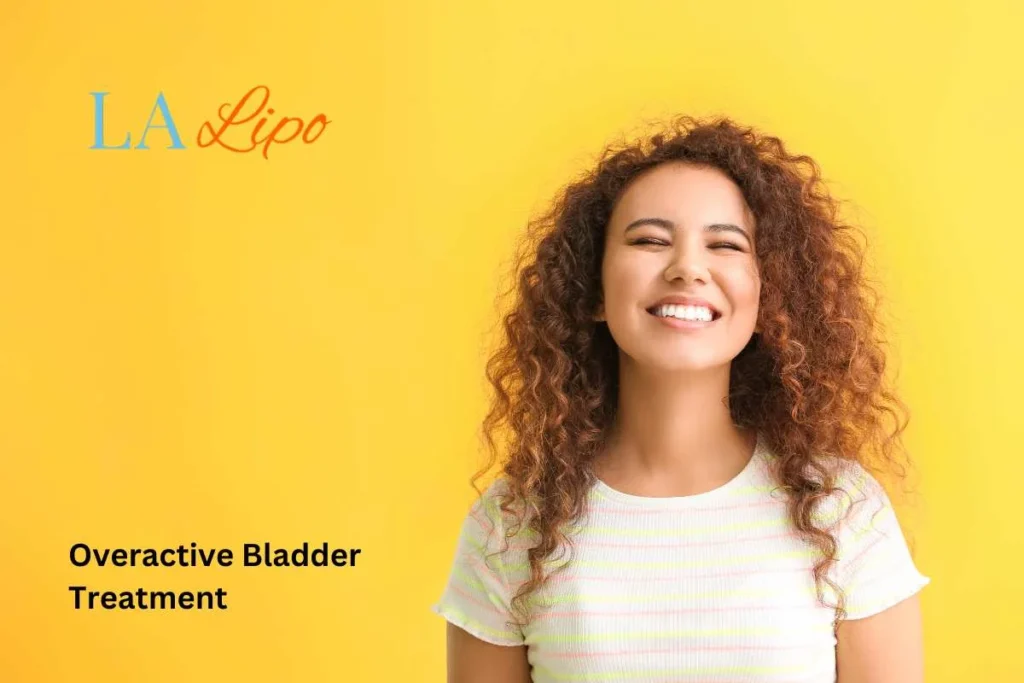 woman smiling about overactive bladder treatment Sutton in Ashfield solutions